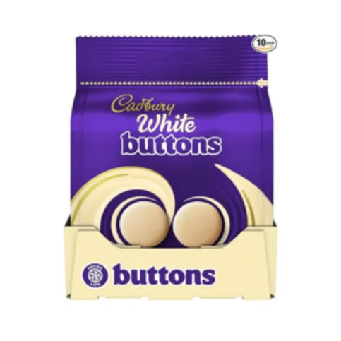 Cadbury Buttons White Chocolate Bag 85g