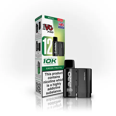 IVG PRO 12 Pods Pod & Refill Green Fruits 20mg