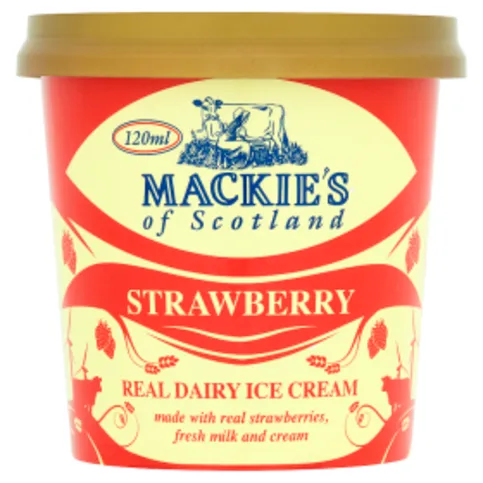 Mackie's of Scotland Strawberry Real Dairy Ice Cream 120ml