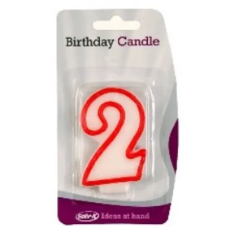 Solv-X Birthday Candle Number 2