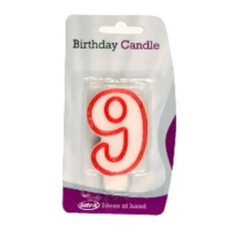 Solv-X Birthday Candle Number 9