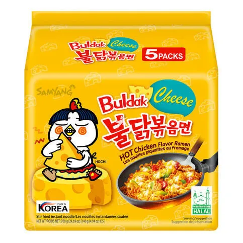 Samyang Buldak Hot Chicken Cheese 5 Pack