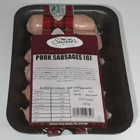 Stuarts Pork Sausages