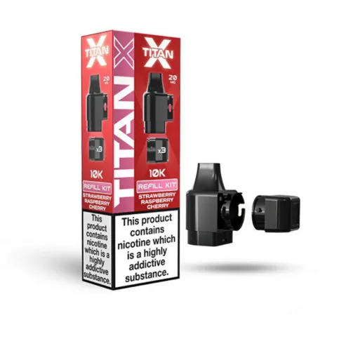 Titan X Pods 10k Strawb Rasp Cherry