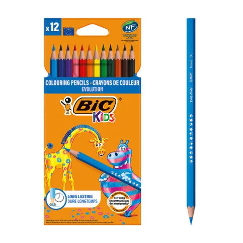 BIC Kids Colouring Pencils x12