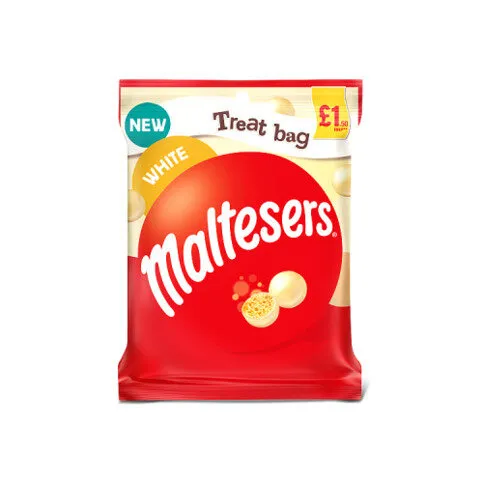 Maltesers Whilte Chocolate & Honeycomb £1.50 PMP Bag 54g