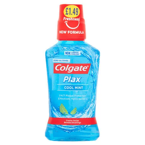 Colgate Plax Cool Mint 250ml PMP £1.49