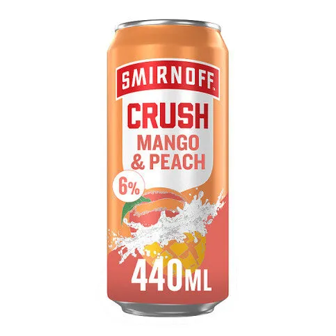 Smirnoff Crush Mango & Peach 6% vol 440ml