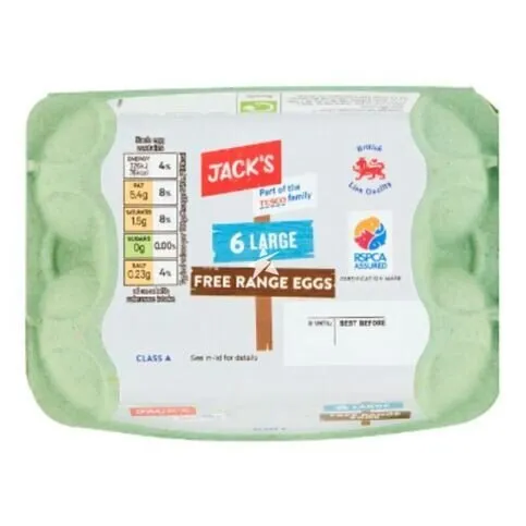 Jack's 6 Large Free Range Eggs