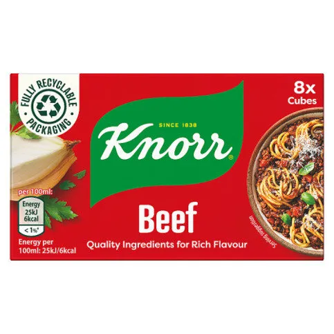 Knorr  Stock Cubes Beef 8x 10 g