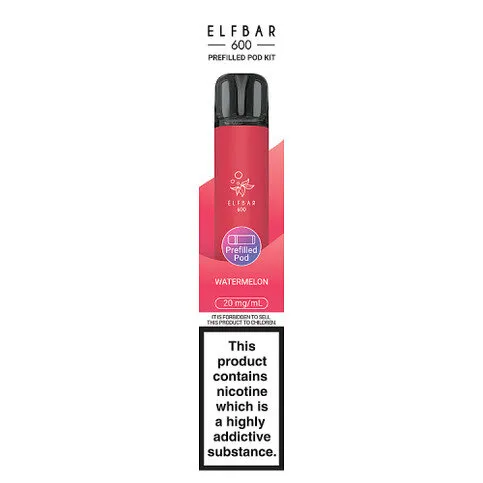 Elfbar 600 Kit Watermelon Prefilled Pod 20mg/ml