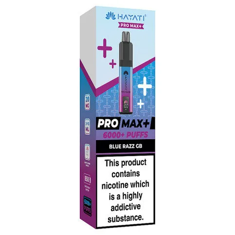 Hayati Pro Max+ 6000+ Puffs Blue Razz GB