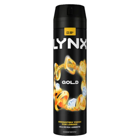 Lynx  Aerosol Body Spray Gold 200 ml