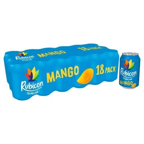 Rubicon Sparkling Mango Juice Drink 18 x 330ml